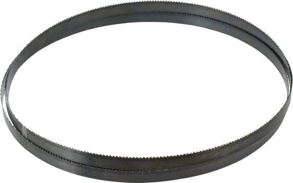 Starrett - 10 TPI, 7' 6" Long x 1/2" Wide x 0.025" Thick, Welded Band Saw Blade - Carbon Steel, Toothed Edge, Raker Tooth Set, Flexible Back, Contour Cutting - Makers Industrial Supply