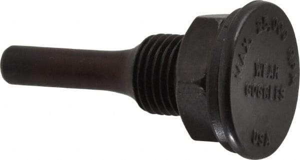 Weiler - 1/2" Arbor Hole to 1/4" Shank Diam Drive Arbor - For 3" Small Diam Wheel Brushes - Makers Industrial Supply