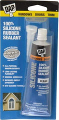 DAP - 2.8 oz Tube Clear RTV Silicone Joint Sealant - -40 to 400°F Operating Temp, 10 to 20 min Tack Free Dry Time, 24 hr Full Cure Time - Makers Industrial Supply