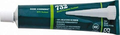 Dow Corning - 3 oz Tube Clear RTV Silicone Joint Sealant - -76 to 356°F Operating Temp, 20 min Tack Free Dry Time, 24 hr Full Cure Time, Series 732 - Makers Industrial Supply