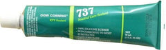 Dow Corning - 3 oz Cartridge Clear RTV Silicone Joint Sealant - -85 to 350°F Operating Temp, 14 min Tack Free Dry Time, 24 hr Full Cure Time, Series 737 - Makers Industrial Supply