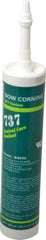 Dow Corning - 10.1 oz Cartridge White RTV Silicone Joint Sealant - -85 to 350°F Operating Temp, 14 min Tack Free Dry Time, 24 hr Full Cure Time, Series 737 - Makers Industrial Supply