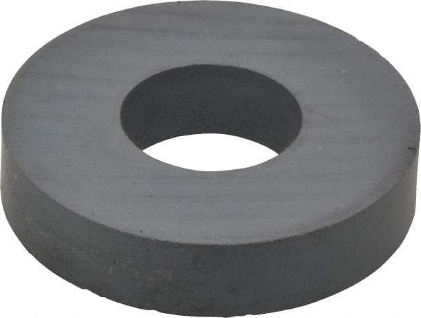 Mag-Mate - 1.203" ID x 2.8" OD Ceramic Ring Magnet - 0.59" Thick, 350°F Max Operating Temp - Makers Industrial Supply