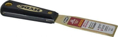 Hyde Tools - 1-5/16" Wide Brass Putty Knife - Stiff, Nylon Handle, 7-3/4" OAL - Makers Industrial Supply