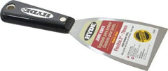 Hyde Tools - 3" Wide Steel Putty Knife - Flexible, Nylon Handle - Makers Industrial Supply