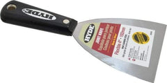 Hyde Tools - 4" Wide Carbon Steel Taping Knife - Flexible, Nylon Handle, 8" OAL - Makers Industrial Supply