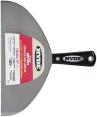 Hyde Tools - 10" Wide Carbon Steel Taping Knife - Flexible, Nylon Handle, 8-1/4" OAL - Makers Industrial Supply