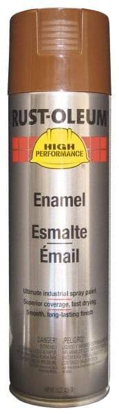 Rust-Oleum - Chestnut Brown, 15 oz Net Fill, Gloss, Enamel Spray Paint - 14 Sq Ft per Can, 15 oz Container, Use on Rust Proof Paint - Makers Industrial Supply