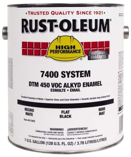 Rust-Oleum - 1 Gal Yellow (New Caterpillar) Gloss Finish Industrial Enamel Paint - Interior/Exterior, Direct to Metal, <450 gL VOC Compliance - Makers Industrial Supply