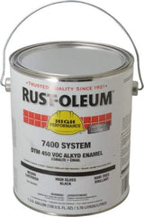 Rust-Oleum - 1 Gal Black High Gloss Finish Industrial Enamel Paint - Interior/Exterior, Direct to Metal, <450 gL VOC Compliance - Makers Industrial Supply