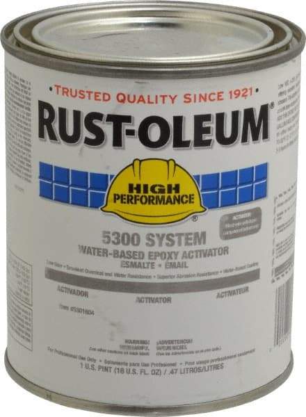 Rust-Oleum - 1 Pt Finish Coat Activator - 200 to 350 Sq Ft/Gal Coverage, <250 g/L VOC Content - Makers Industrial Supply