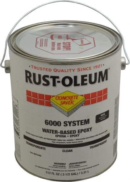 Rust-Oleum - 1 Gal High Gloss Clear Water-Based Epoxy - 200 to 350 Sq Ft/Gal Coverage, <250 g/L VOC Content - Makers Industrial Supply