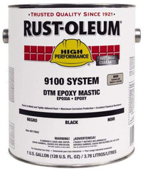 Rust-Oleum - 1 Gal Gloss Aluminum Epoxy Mastic - 100 to 225 Sq Ft/Gal Coverage, <340 g/L VOC Content, Direct to Metal - Makers Industrial Supply