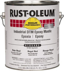 Rust-Oleum - 1 Gal Gloss Regal Red Epoxy Mastic - 100 to 225 Sq Ft/Gal Coverage, <340 g/L VOC Content, Direct to Metal - Makers Industrial Supply