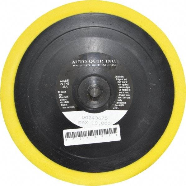 AutoQuip - 6" Diam Adhesive/PSA Disc Backing Pad - Medium Density, 10,000 RPM - Makers Industrial Supply