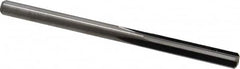 M.A. Ford - #9 Solid Carbide 4 Flute Chucking Reamer - Straight Flute, 0.19" Straight Shank, 1" Flute Length, 3" OAL - Makers Industrial Supply