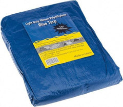 Value Collection - 24' Long x 18' Wide Polyethylene Tarp & Dust Cover - Blue - Makers Industrial Supply