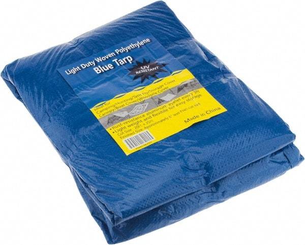 Value Collection - 25' Long x 20' Wide Polyethylene Tarp & Dust Cover - Blue - Makers Industrial Supply