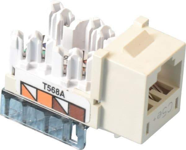 Hubbell - 8 Position, Cat5e Modular Jack - CSA Certified, RoHS Compliant, UL Listed - Makers Industrial Supply