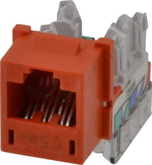 Hubbell - 8 Position, Cat5e Modular Jack - CSA Certified, RoHS Compliant, UL Listed - Makers Industrial Supply