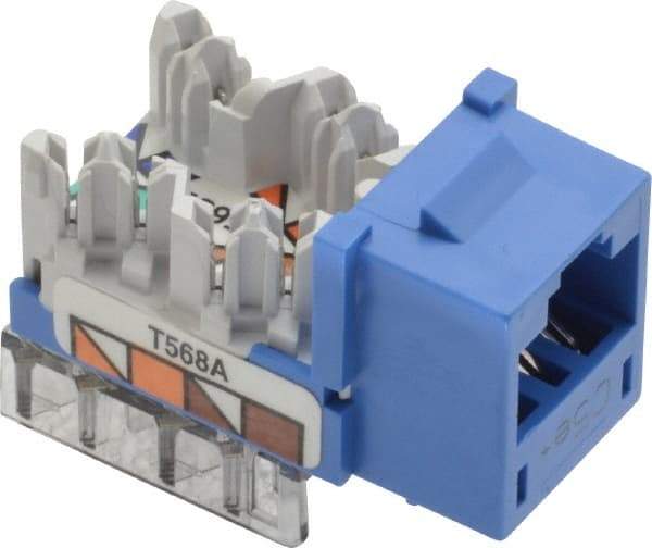 Hubbell - 8 Position, Cat5e Modular Jack - CSA Certified, RoHS Compliant, UL Listed - Makers Industrial Supply