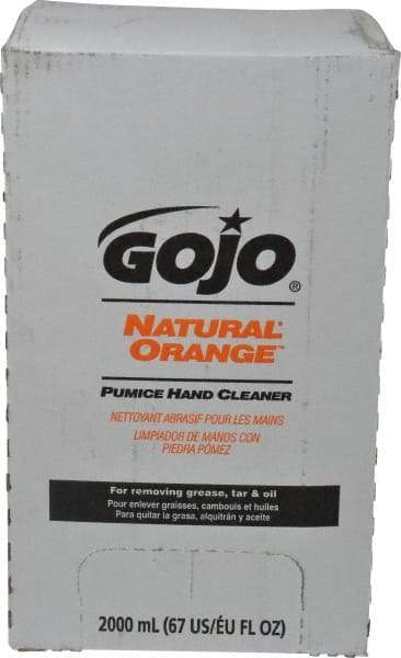 GOJO - 2 L Bag-in-Box Refill Liquid Hand Cleaner - General Duty, White, Orange Scent - Makers Industrial Supply