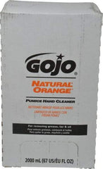 GOJO - 2 L Bag-in-Box Refill Liquid Hand Cleaner - General Duty, White, Orange Scent - Makers Industrial Supply