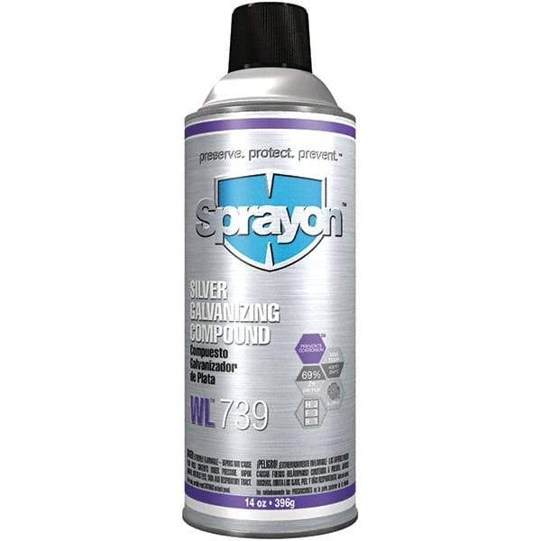 Sprayon - 16 oz Zinc Cold Galvanizing Compound - Comes in Aerosol - Makers Industrial Supply