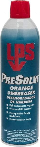 LPS - 20 oz Aerosol Cleaner/Degreaser - Aerosol, Orange - Makers Industrial Supply