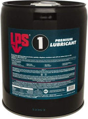 LPS - 5 Gal Pail Dry Film Penetrant/Lubricant - Clear Yellow, Food Grade - Makers Industrial Supply