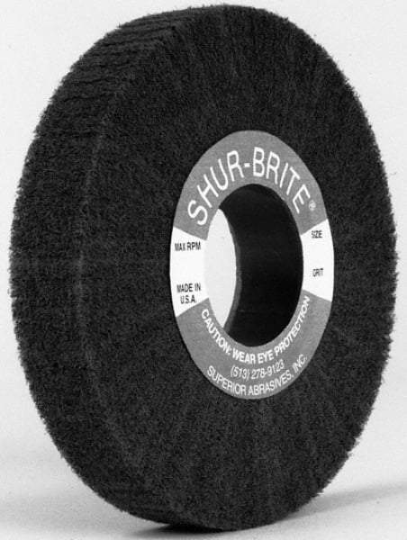 Superior Abrasives - 6" Diam 80 Grit Aluminum Oxide Unmounted Flap Wheel - 2" Hole, 2" Wide, Coated, Grade Medium, 3,400 Max RPM - Makers Industrial Supply