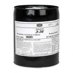 CRC - 5 Gal Pail Nondrying Film Penetrant/Lubricant - Blue/Green & Clear, -50°F to 250°F, Food Grade - Makers Industrial Supply