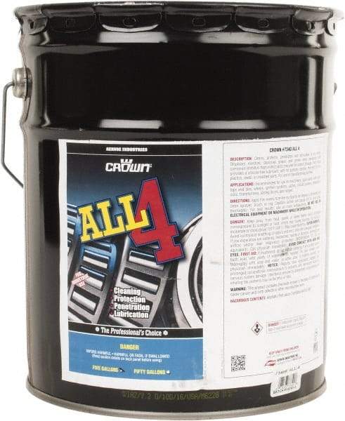 Crown - 5 Gal Pail Penetrant/Lubricant - Light Amber, 40°F to 110°F - Makers Industrial Supply