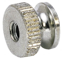 Electro Hardware - 5/16-18" UNC Thread, Uncoated, Grade 302, 303 Stainless Steel Round Knurled Thumb Nut - 13/32" Overall Height, 5/8" Head Diam - Makers Industrial Supply