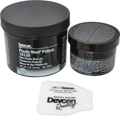 Devcon - 4 Lb Pail Two Part Epoxy - 45 min Working Time, Series Plastic Steel - Makers Industrial Supply