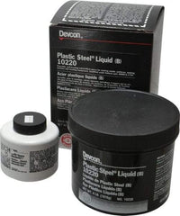 Devcon - 4 Lb Pail Two Part Epoxy - 45 min Working Time, Series Plastic Steel - Makers Industrial Supply