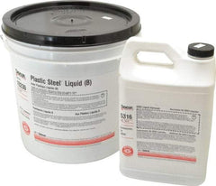 Devcon - 25 Lb Pail Two Part Epoxy - 45 min Working Time, Series Plastic Steel - Makers Industrial Supply