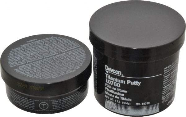 Devcon - 1 Lb Kit Gray Epoxy Resin Putty - 150°F (Wet), 350°F (Dry) Max Operating Temp, 16 hr Full Cure Time - Makers Industrial Supply