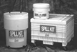 Brady SPC Sorbents - 75 Gal Capacity Oil Only Spill Kit - 95 Gal Overpack Container - Makers Industrial Supply