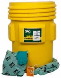 Brady SPC Sorbents - 75 Gal Capacity Hazardous Materials Spill Kit - 95 Gal Overpack Container - Makers Industrial Supply