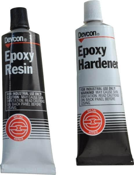 Devcon - 6.5 oz Tube Two Part Epoxy - 60 min Working Time, 2,500 psi Shear Strength - Makers Industrial Supply