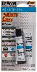 Devcon - 0.5 oz Tube Two Part Epoxy - 4 to 5 min Working Time - Makers Industrial Supply