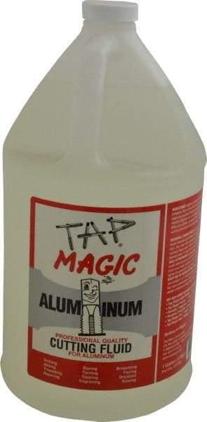 Tap Magic - Tap Magic Aluminum, 1 Gal Bottle Cutting & Tapping Fluid - Semisynthetic, For Boring, Broaching, Drilling, Engraving, Facing, Milling, Reaming, Sawing, Threading, Turning - Makers Industrial Supply