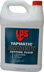 LPS - Tapmatic AquaCut, 1 Gal Bottle Cutting & Tapping Fluid - Water Soluble, For Boring, Broaching, Drawing, Drilling, Engraving, Facing, Finishing, Grinding, Milling, Reaming, Sawing, Stamping, Tapping, Threading, Turning - Makers Industrial Supply