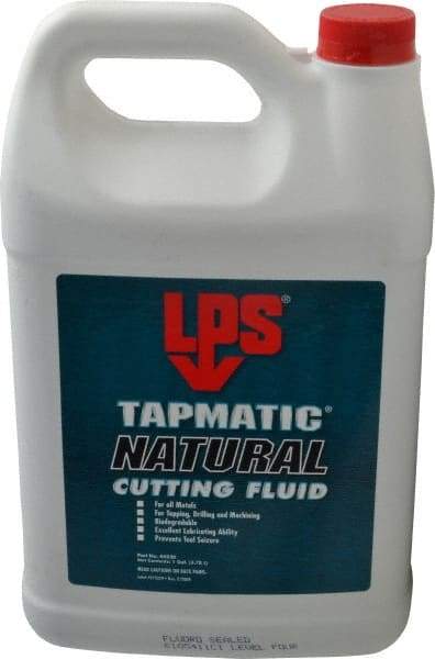 LPS - Tapmatic Natural, 1 Gal Bottle Cutting & Tapping Fluid - Straight Oil, For Boring, Broaching, Drilling, Engraving, Facing, Milling, Reaming, Sawing, Tapping, Threading, Turning - Makers Industrial Supply