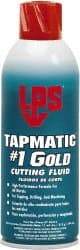 LPS - Tapmatic #1 Gold, 11 oz Aerosol Cutting & Tapping Fluid - Straight Oil, For Boring, Broaching, Drilling, Engraving, Facing, Milling, Reaming, Sawing, Tapping, Threading, Turning - Makers Industrial Supply