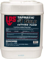 LPS - Tapmatic #1 Gold, 5 Gal Pail Cutting & Tapping Fluid - Straight Oil, For Boring, Broaching, Drilling, Engraving, Facing, Milling, Reaming, Sawing, Tapping, Threading, Turning - Makers Industrial Supply