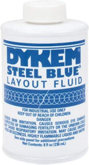 Dykem - Blue Layout Fluid - 8 Ounce Brush Top Can - Makers Industrial Supply