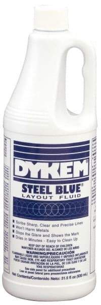 Dykem - Blue Layout Fluid - 930 ml Jug - Makers Industrial Supply