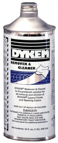 Dykem - Layout Fluid Remover and Thinner - 32 Ounce Bottle - Makers Industrial Supply